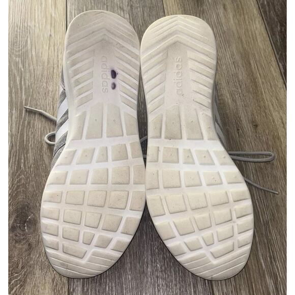 Adidas QT Racer 2.0 Light Granite Gray White Women’s US Size 10 Sneaker Shoes - Picture 10 of 10